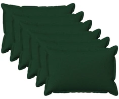 Pagalvėlės užvalkalas 6 pcs HOUTEN Tamsiai žalia 40 x 60 cm