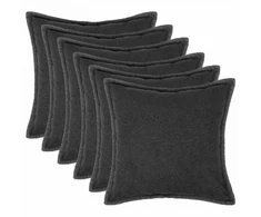 Pagalvėlės užvalkalas 6 pcs HOUTEN Tamsiai pilka 30 x 30 cm