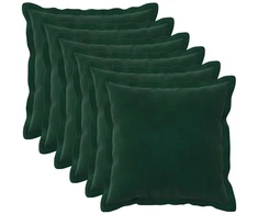 Pagalvėlės užvalkalas 6 pcs HOUTEN Tamsiai žalia 35 x 35 cm