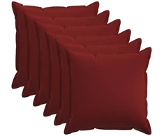 Pagalvėlės užvalkalas 6 pcs HOUTEN Vyno raudona 80 x 80 cm