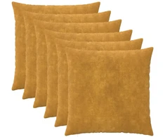 Pagalvėlės užvalkalas 6 vnt. HEERLEN Geltona 60 x 60 cm