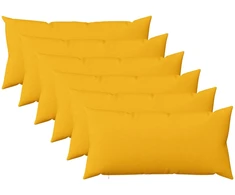 Pagalvėlės užvalkalas 6 vnt. HEERLEN Šviesi geltona 40 x 70 cm