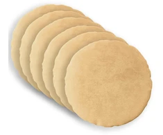 Pagalvėlės užvalkalas 6 vnt. HEERLEN Taupe Ø 30 cm Flanelė