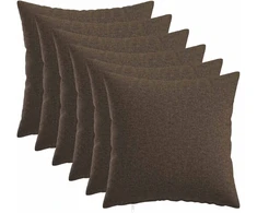Pagalvėlės užvalkalas 6 vnt. HEERLEN Taupe 30 x 30 cm Audinys