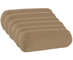 Pagalvėlės užvalkalas 6 vnt. HEERLEN Taupe Ø 15 x 40 cm