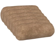 Pagalvėlės užvalkalas 6 vnt. HEERLEN Taupe Skersmuo 15 x 40 cm