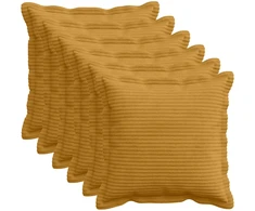 Pagalvėlės užvalkalas 6 vnt. HOUTEN Geltona 35 x 35 cm