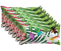 Pagalvėlės užvalkalas 6 vnt. HOUTEN Juoda 40 x 80 cm