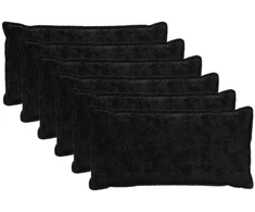 Pagalvėlės užvalkalas 6 vnt. HOUTEN Juoda 40 x 80 cm