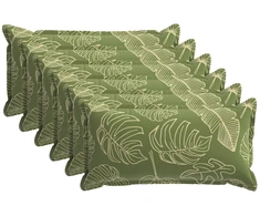 Pagalvėlės užvalkalas 6 vnt. HOUTEN Lapų dizainas 40 x 80 cm