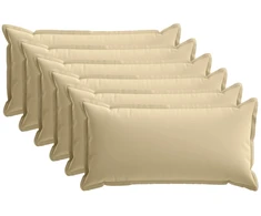 Pagalvėlės užvalkalas 6 vnt. HOUTEN Smėlio 40 x 80 cm
