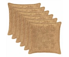 Pagalvėlės užvalkalas 6 vnt. HOUTEN Taupe 35 x 35 cm