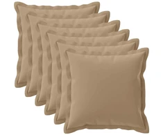 Pagalvėlės užvalkalas 6 vnt. HOUTEN Taupe 55 x 55 cm