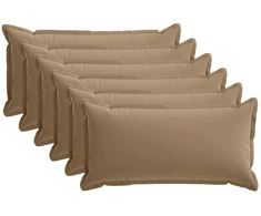 Pagalvėlės užvalkalas 6 vnt. HOUTEN Taupe 40 x 70 cm