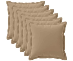 Pagalvėlės užvalkalas 6 vnt. HOUTEN Taupe 80 x 80 cm