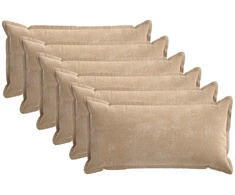 Pagalvėlės užvalkalas 6 vnt. HOUTEN Taupe 40 x 80 cm
