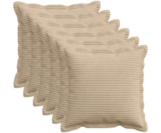 Pagalvėlės užvalkalas 6 vnt. HOUTEN Taupe 50 x 50 cm mančester