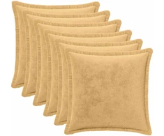 Pagalvėlės užvalkalas 6 vnt. HOUTEN Taupe 30 x 30 cm Flanelė