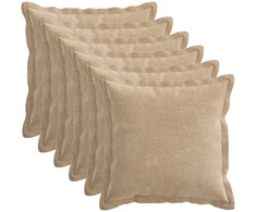 Pagalvėlės užvalkalas 6 vnt. HOUTEN Taupe 35 x 35 cm