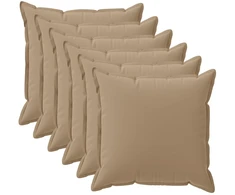 Pagalvėlės užvalkalas 6 vnt. HOUTEN Taupe 35 x 35 cm