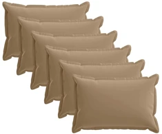 Pagalvėlės užvalkalas 6 vnt. HOUTEN Taupe 50 x 80 cm