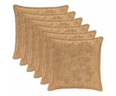 Pagalvėlės užvalkalas 6 vnt. HOUTEN Taupe 30 x 30 cm