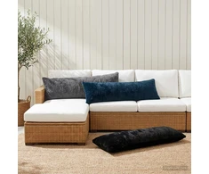 Pagalvėlės užvalkalas HEERLEN Juoda 40 x 145 cm