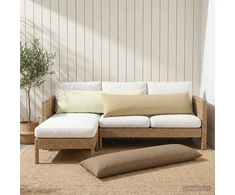 Pagalvėlės užvalkalas HEERLEN Kreminė 40 x 145 cm Poliesteris