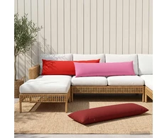 Pagalvėlės užvalkalas HEERLEN Rožinė 40 x 145 cm Poliesteris