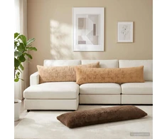 Pagalvėlės užvalkalas HEERLEN Šviesiai rudas 40 x 145 cm