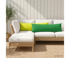 Pagalvėlės užvalkalas HEERLEN Žalia 40 x 145 cm Poliesteris