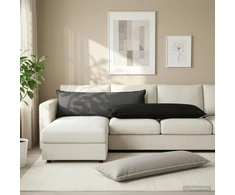 Pagalvėlės užvalkalas HOUTEN Antracito 40 x 145 cm Poliesteris