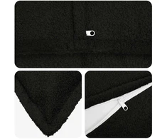Pagalvėlės užvalkalas HOUTEN Juoda 40 x 145 cm Bouclé