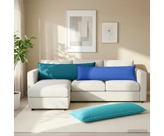 Pagalvėlės užvalkalas HOUTEN Karališka mėlyna 40 x 145 cm