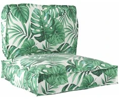 Pallet pagalvių rinkinys Gėlių 2 pcs Žalios Lapų Raštas