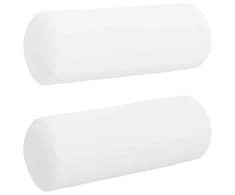 Pagalvės 2 pcs Balta Ø 25 x 70 cm audinys