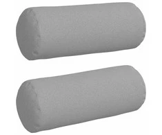 Pagalvės 2 pcs Debesų pilka Ø 15 x 40 cm audinys