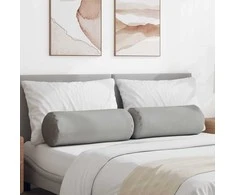 Pagalvės 2 pcs Debesų pilka Ø 25 x 70 cm audinys