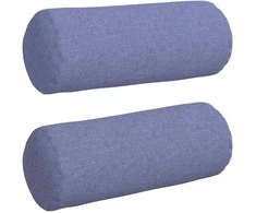 Pagalvės 2 pcs Džinsinės mėlynos Ø 15 x 40 cm audinys