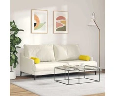 Pagalvės 2 pcs Geltona Ø 15 x 40 cm Kordūrinis audinys