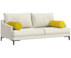 Pagalvės 2 pcs Geltona Ø 25 x 70 cm Kordūrinis audinys