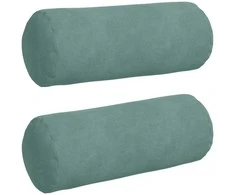Pagalvės 2 pcs Jūrinė žalia Ø 15 x 40 cm Kordūrinis audinys