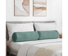 Pagalvės 2 pcs Jūrinė žalia Ø 25 x 70 cm Kordūrinis audinys
