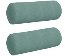 Pagalvės 2 pcs Jūrinė žalia Ø 25 x 70 cm Kordūrinis audinys
