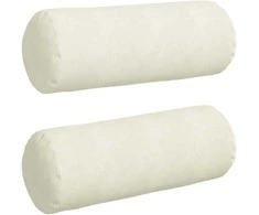 Pagalvės 2 pcs Kreminė Ø 25 x 70 cm Kordūrinis audinys