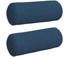 Pagalvės 2 pcs Mėlyna Ø 15 x 40 cm audinys