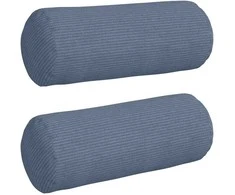 Pagalvės 2 pcs Mėlyna Ø 15 x 40 cm Kordūrinis audinys
