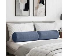 Pagalvės 2 pcs Mėlyna Ø 25 x 70 cm Kordūrinis audinys
