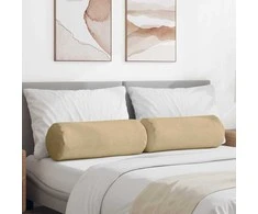 Pagalvės 2 pcs Pilkai žalia Ø 25 x 70 cm Kordūrinis audinys