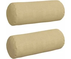 Pagalvės 2 pcs Pilkai žalia Ø 25 x 70 cm Kordūrinis audinys